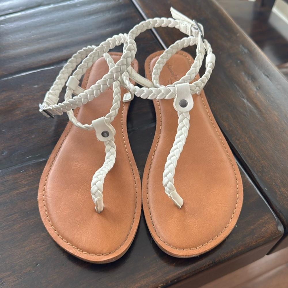 White sandals